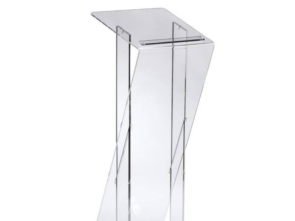 Pupitre de conférence plexiglas dépoli satiné