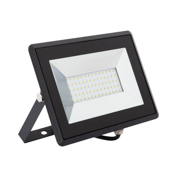 Projecteur LED 50w slim noir chaud